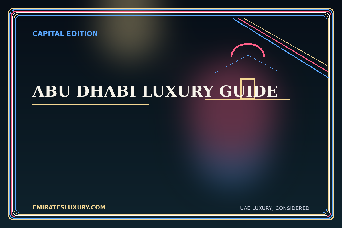 Editorial illustration for Abu Dhabi luxury with room to breathe