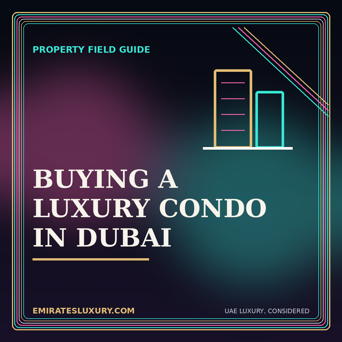 Typography illustration for Buying a Luxury Condo in Dubai: A Due-Diligence Checklist