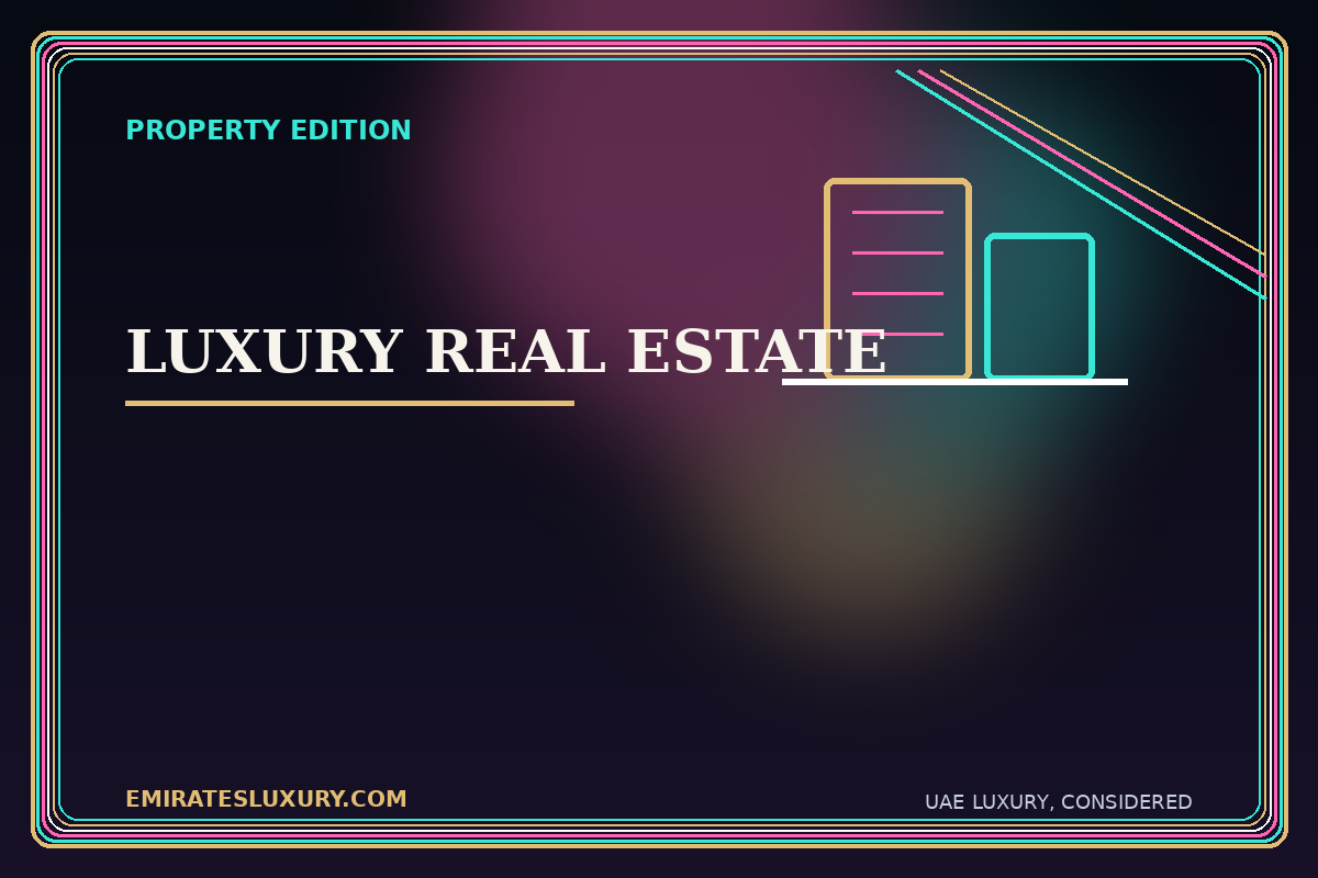 Editorial illustration for Luxury real estate begins with verification